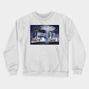 Midnight Race on the Mississippi 1875 Crewneck Sweatshirt